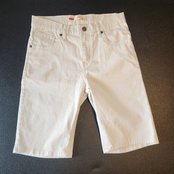 Levis 511 Shorts Slim Fit‎ Womens Size 16 Reg 28x10 White Stretch EUC - Picture 5 of 11